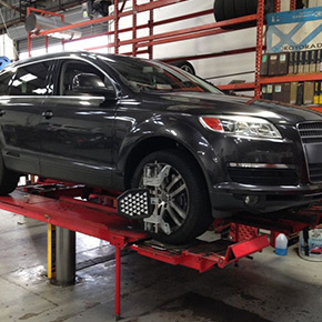 Audi alignement at Walt's Danville Service